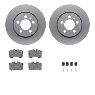 R1 Concepts WDUH1-74108 Carbon Series Brake Rotors W/ 5000 Oep Brake Pads & Hdw